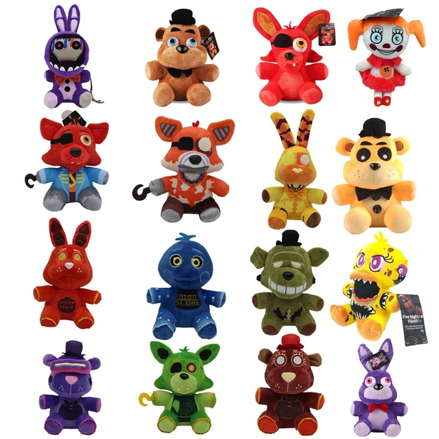 FNAF Freddy's Plush Toy para crianças, bichos de pelúcia, urso